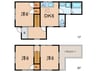 西岡5号貸家 3DKの間取り