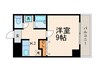 ホライズン衣棚 1Kの間取り