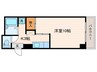 ホライズン衣棚 1Kの間取り