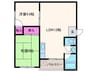 桜井ハイツ 2LDKの間取り