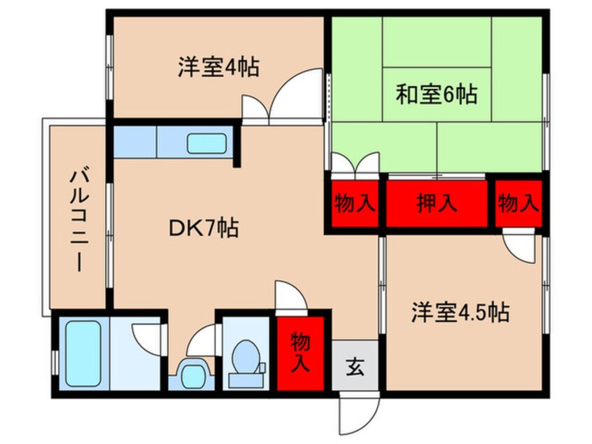 間取図 桜井ハイツ