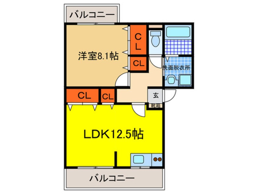 間取図 グレイス阪南Ⅱ