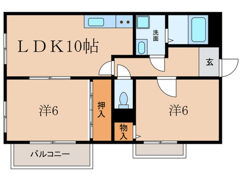 間取図 フュテュール尼崎