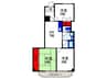 ベルヴュ－赤阪 3DKの間取り