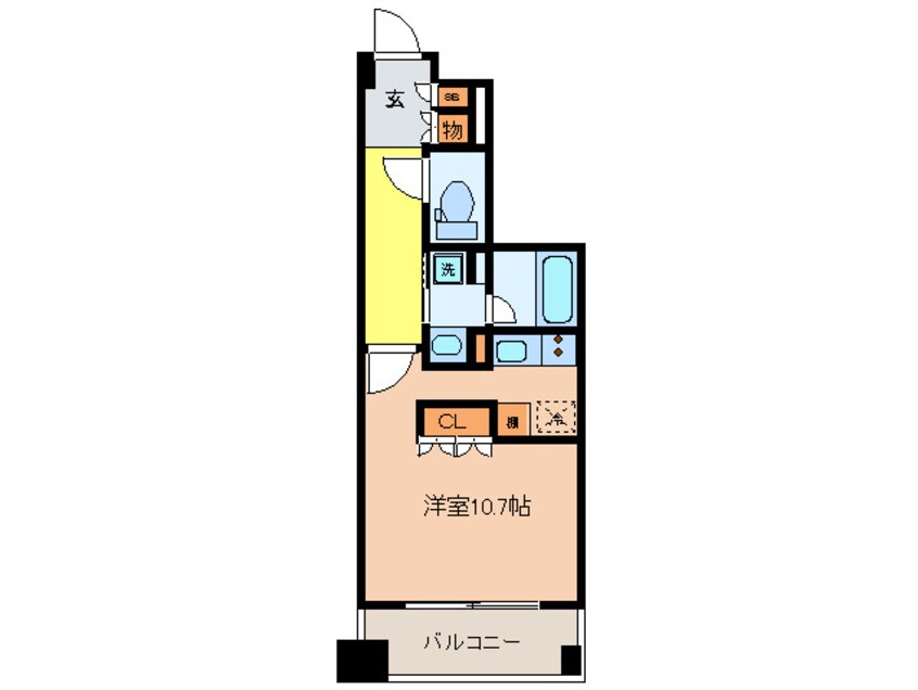 間取図 アビティ江坂