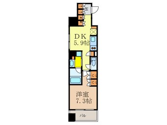 間取図 アビティ江坂