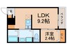 ｴﾇｴﾑｷｬﾄﾌｳﾞｧﾝｷｬﾄﾙｽﾞ 1LDKの間取り