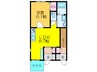ブランフルーレ 1LDKの間取り