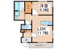 Schaan　Carter 1LDKの間取り