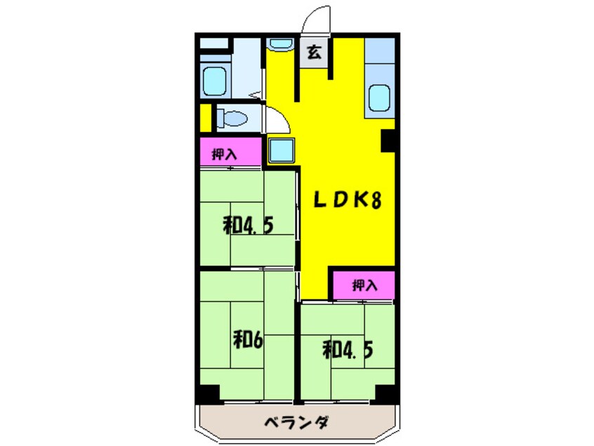 間取図 杉本町グランドハイツ