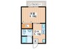 コンフォート 1DKの間取り