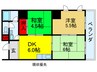 グラシア南津の辺 3DKの間取り