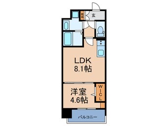 間取図 ﾐﾗｰｼﾞｭﾊﾟﾚｽ日本橋ｸﾗｳﾄﾞ