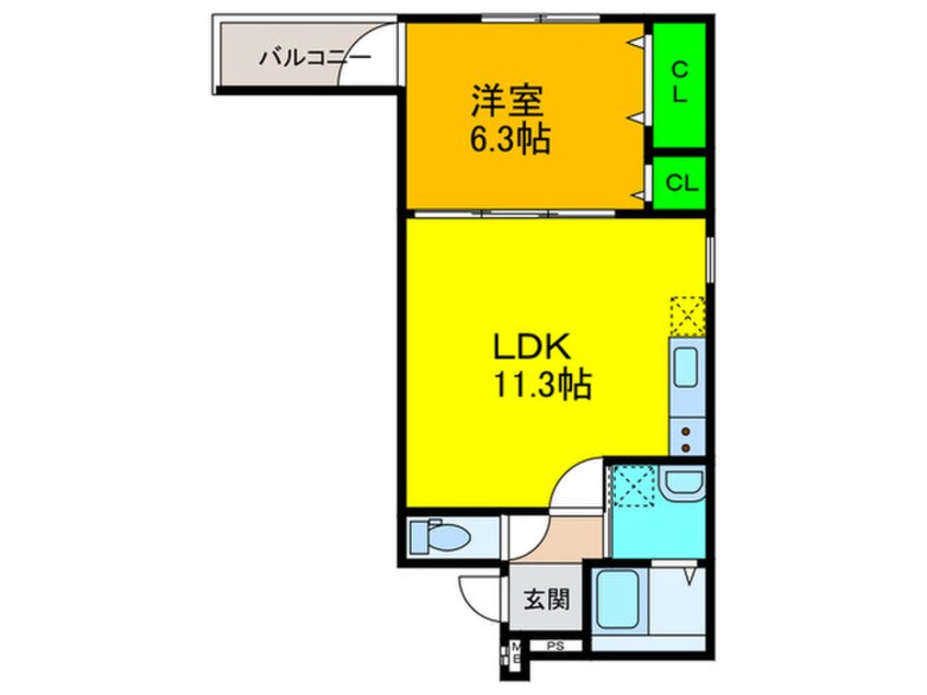 間取図 フジパレス高石加茂