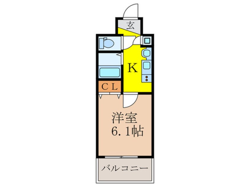 間取図 プレサンス新大阪クレスタ(1002)