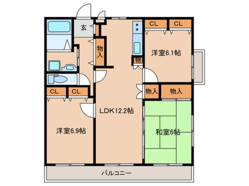 間取図 パルコスモス