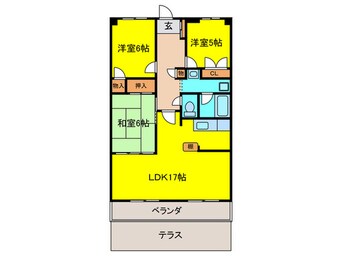 間取図 AXISフロ－ラハイツ泉佐野Ⅰ