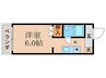 グランド・ワ－ク御陵 1Kの間取り
