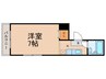 プチサンライズ 1Kの間取り