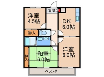 間取図 男山ﾘﾊﾞ-ｻｲﾄﾞﾊｲﾂ