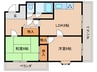 カサド・エムズ 2LDKの間取り
