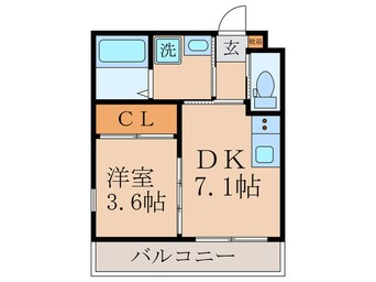 間取図 ｓｔ．Ｒｅｓｉｄｅｎｃｅ深草