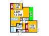 仮）CASA　MUKAINO 2LDKの間取り