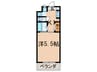 第6カシノハイツ 1Kの間取り