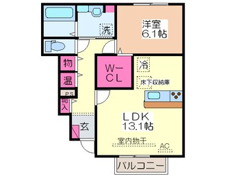 間取図 クレール西脇