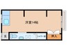 リベルテ浜寺元町 1Rの間取り