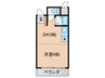 クリエートコート箕面 1DKの間取り