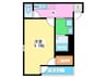 フジパレス横堤Ⅱ番館 1Kの間取り