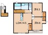仮)Aparutoman岡本 2LDKの間取り