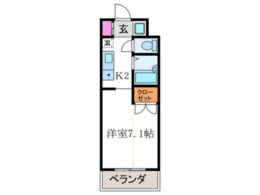 間取図 フォスマット松ヶ崎