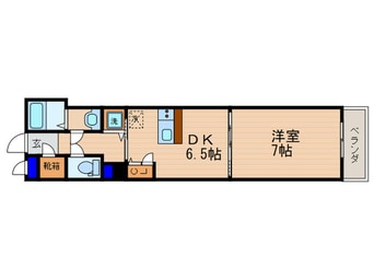 間取図 プレサンス京都四条大宮(４０１)