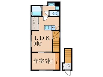 間取図 ボヌールハウス京都稲荷