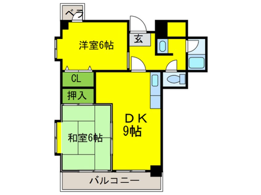 間取図 ペガサスⅠ番館住吉