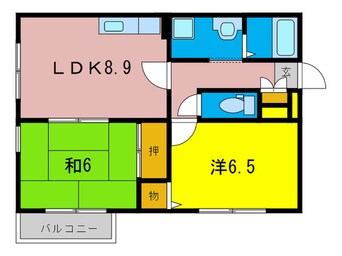 間取図 シャレル松原