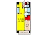 LA TERRE 1LDKの間取り