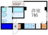 シルキーハウス 1Rの間取り