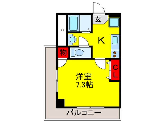 間取り図 エステ－ト茨木駅前