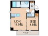 Grand jete キセラ川西Ⅱ 1LDKの間取り