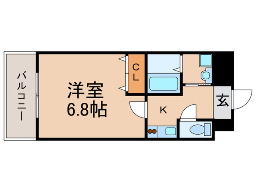 間取図 グランドパレス祇園古門前