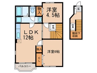 間取図 ハ－モニ－カサベルデ１号館