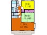 メゾンアヴェニール 2LDKの間取り