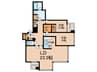 シティタワー西梅田(4106) 2LDKの間取り
