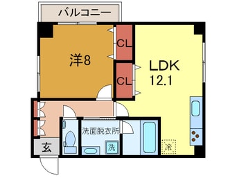 間取図 アンリ－ヴ北野