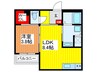 ALEGRIA古川橋 1LDKの間取り
