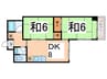 エーデルブルグ 2DKの間取り