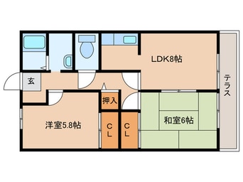 間取図 グリーンコートF-A